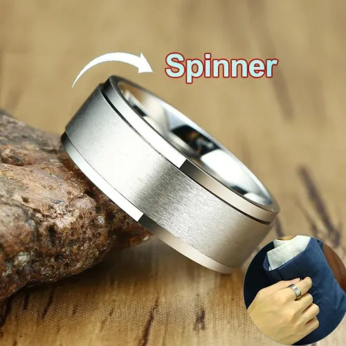 Classic Stainless Steel Spinner Rings