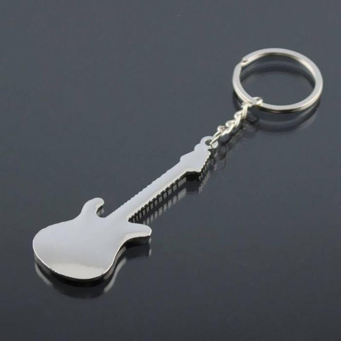 Cute  Guitar Keychain