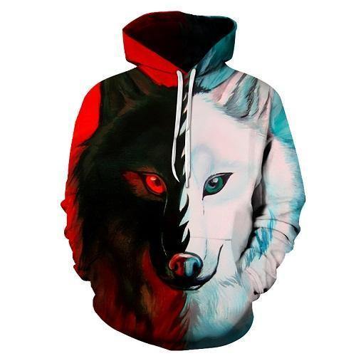 Galaxy Wolves 3D Sweatshirt Hoodie Pullover