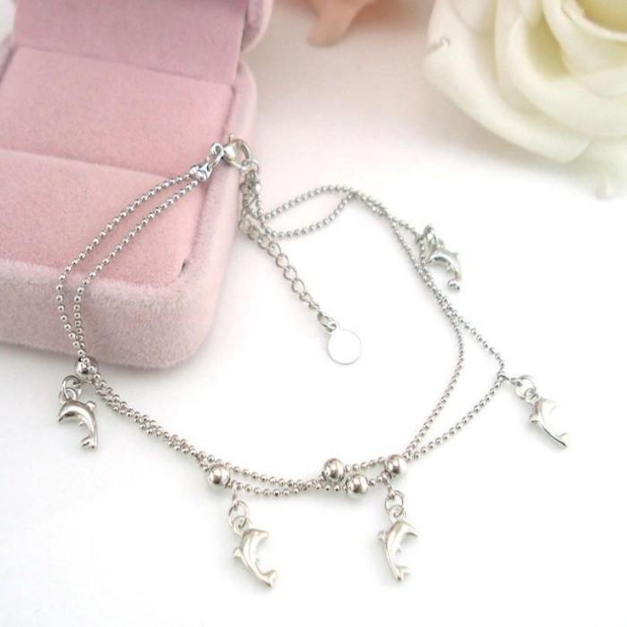 Cute Dolphin Anklet