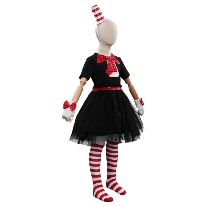 Dr. Seuss - The Cat In The Hat Dress Kids Halloween Carnival Suit Cosplay Costume