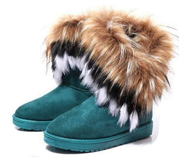 Snow Boots With Artificial Fur