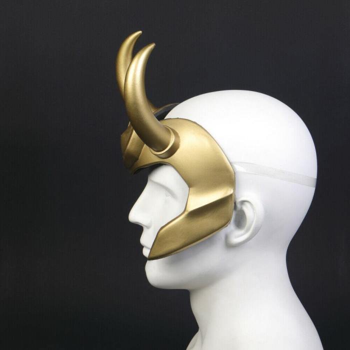 Loki Crown Horns Cosplay Headgear Helmet Costume Props Adult Headwear Pvc