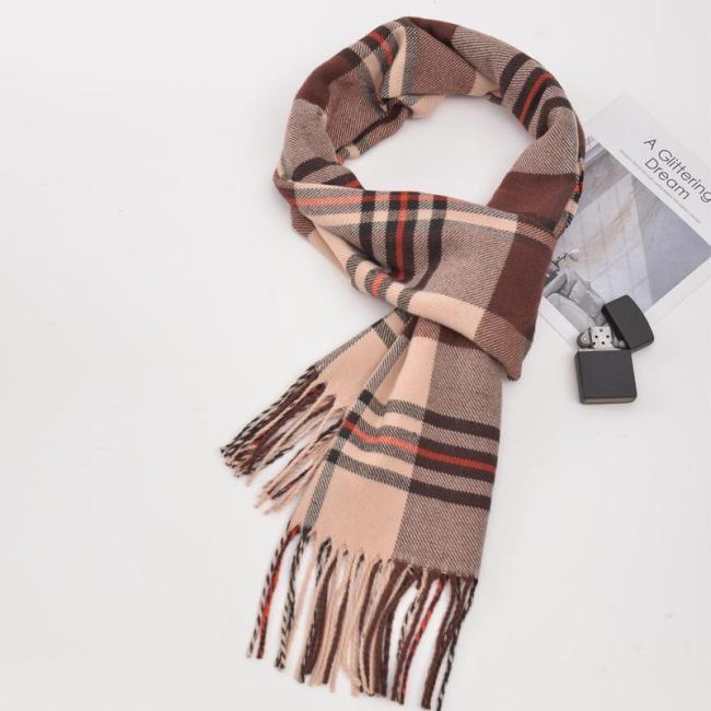 Autumn Winter Plaid Scarf