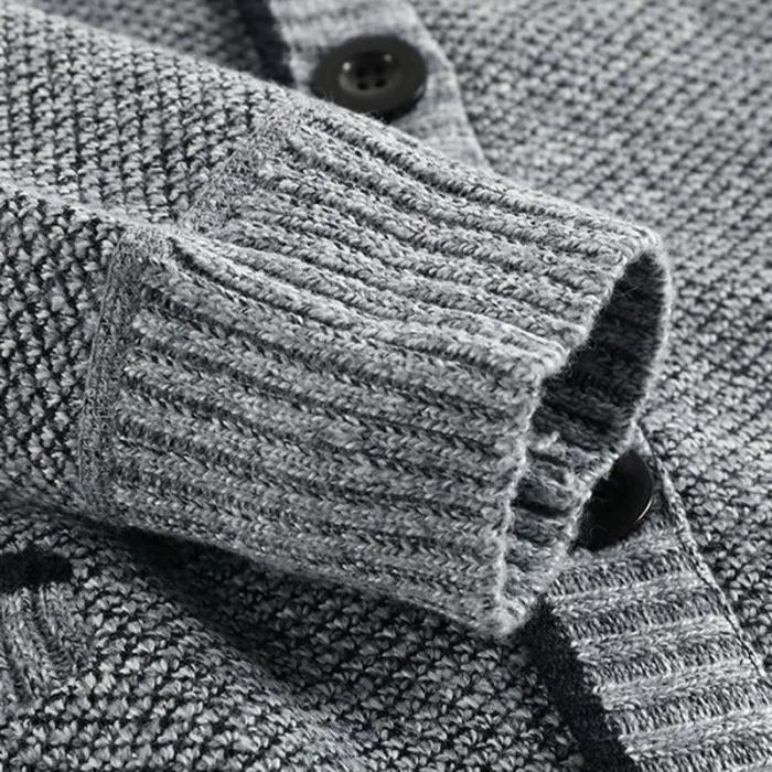 Men Autumn Winter Cardigan Thick Warm Knitted Sweater