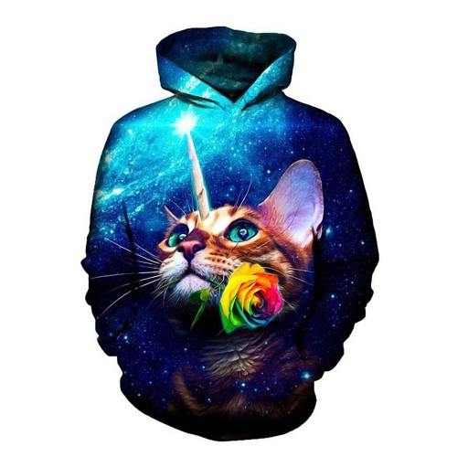 Cat Unicorn 3D Hoodie