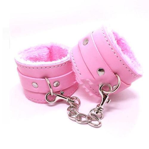 Pink Fur Lined Cuffs