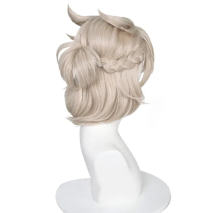 Genshin Impact Albedo Heat Resistant Synthetic Hair Carnival Halloween Party Props Cosplay Wig