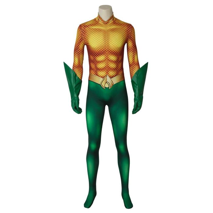 Aquaman Arthur Curry Comics  Movie Aquaman Jumpsuit Cosplay Costume -