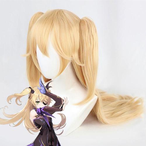 Genshin Impact Fischl Golden Cosplay Wig