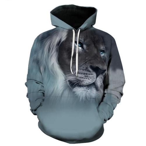 Leo Lion 3D Sweatshirt Hoodie Pullover