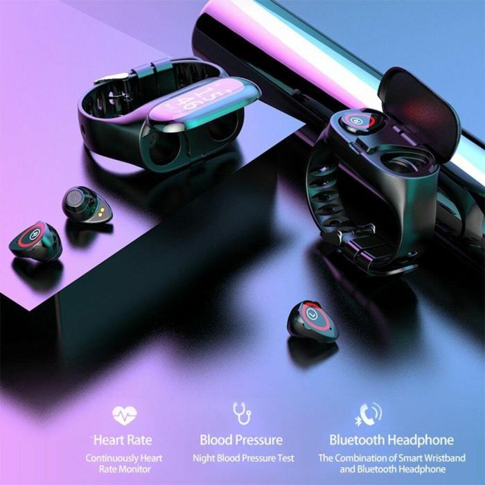 Smart Watch With Bluetooth Earphone