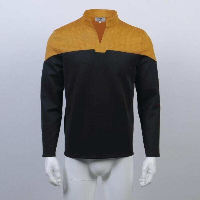 Star Trek Admiral Jl Picard Red Uniform Startfleet Blue Gold Top Shirts Costumes