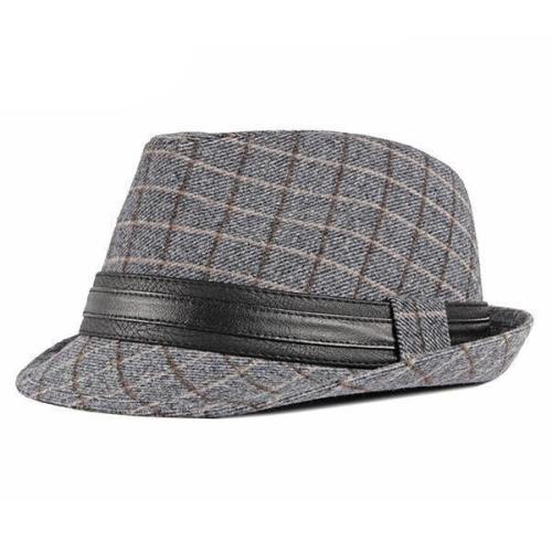 Men'S British Style Gentlemen Hats Plaid Jazz Hats