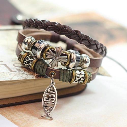 Jesus Bracelet Fish Christian Bracelet Cross Pattern Christian Bracelets