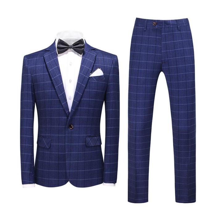 Men Slim Business Formal Suit 3Pcs Set