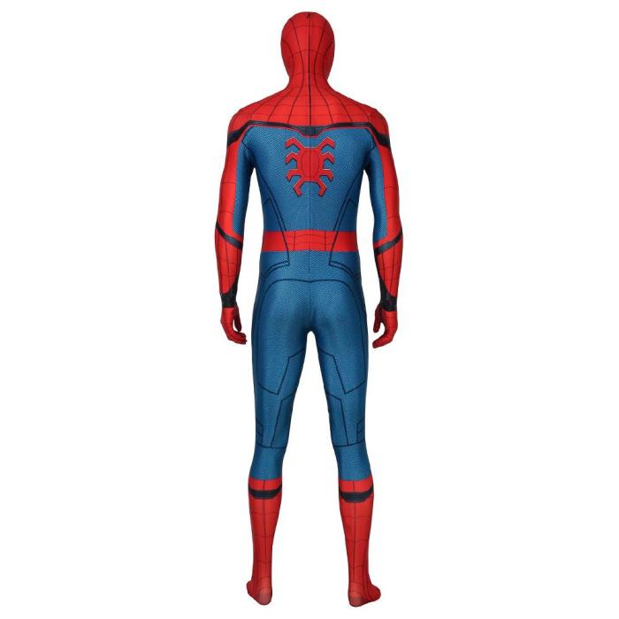 Spider-Man Peter Parker Stark Suit Spider-Man: Far From Home Jumpsuit Cosplay Costume -