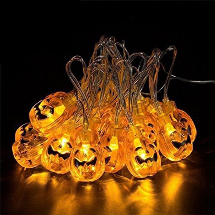 Halloween Party Horror Pumpkin Ghost Design Decor Light String