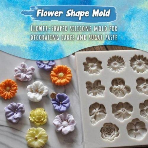 Flowers Shape Silicon Mold Cake Border
