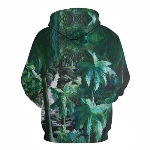 Forest Green 3D Sweatshirt Hoodie Pullover