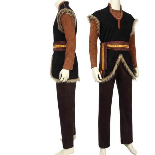 Frozen 2 Kristoff Cosplay Costume Outfit Halloween Full Props Suit