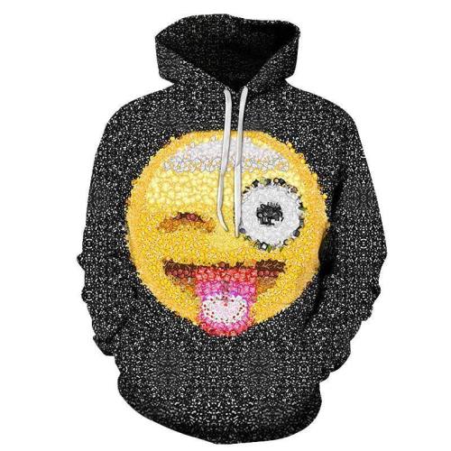 Silly Emoji 3D Sweatshirt Hoodie Pullover