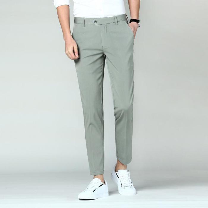 Business Casual Pants Elastic Slim Pants