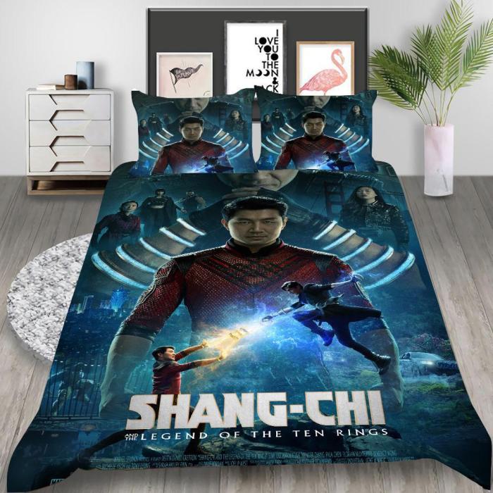 Shang-Chi Cosplay Bedding Set Duvet Cover Pillowcases Halloween Home Decor