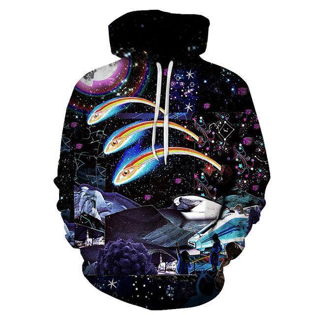 Universe Galaxy 3D Sweatshirt Hoodie Pullover