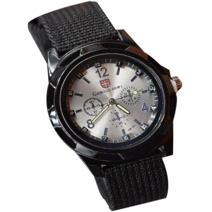 Military Style Luminous Quartz Wrist Watch