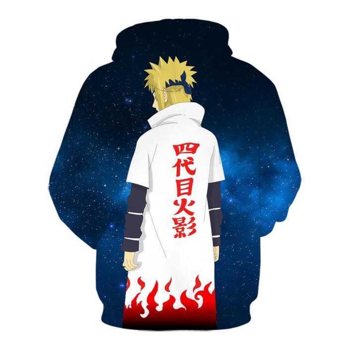 Harajuku Anime Hoodies Naruto Atake Kakashi 3D Printing Pullover Sweatshirt