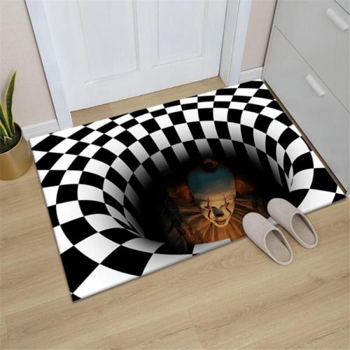 Clown Trap Visual Carpet Home Floor Mat Halloween Decorations Indoor
