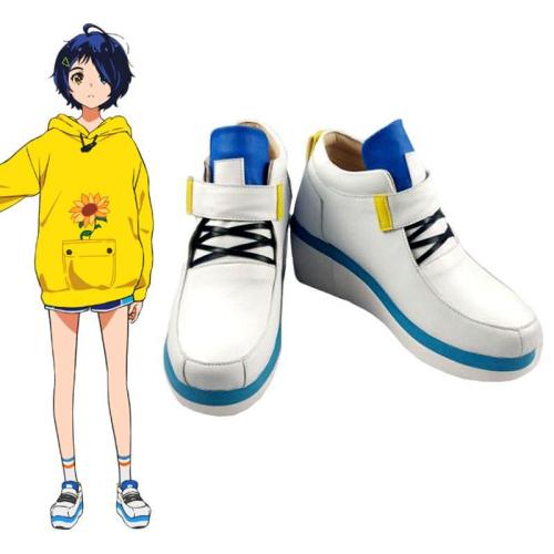 Wonder Egg Priority Ooto Ai White Cosplay Shoes