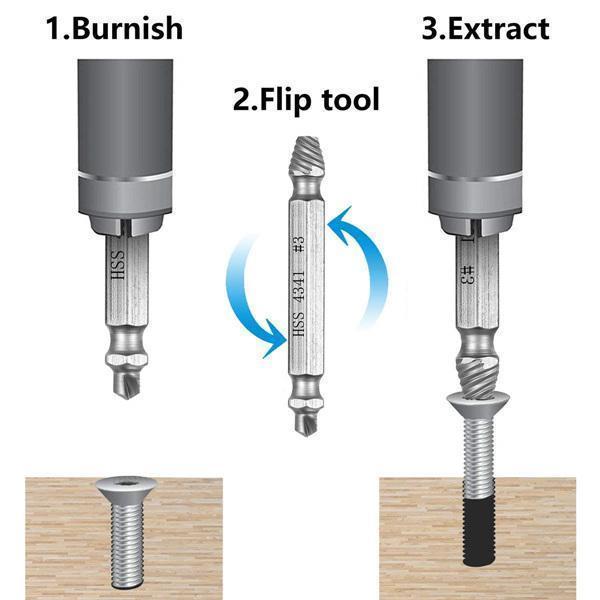 Double-Sided Screw Extractor Set