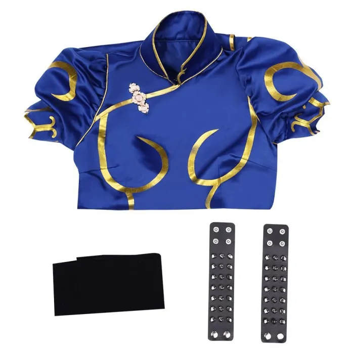 Game Street Fighter(Sf)-Chun-Li Cheongsam Dress Outfits Halloween Carnival Suit Cosplay Costume