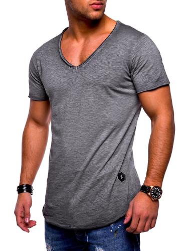 Men'S Casual Breathable V-Neck Fashion T-Shirt