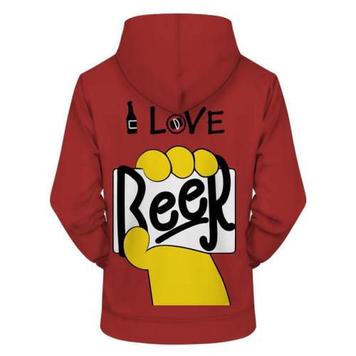 Love Beer 3D Sweatshirt Hoodie Pullover