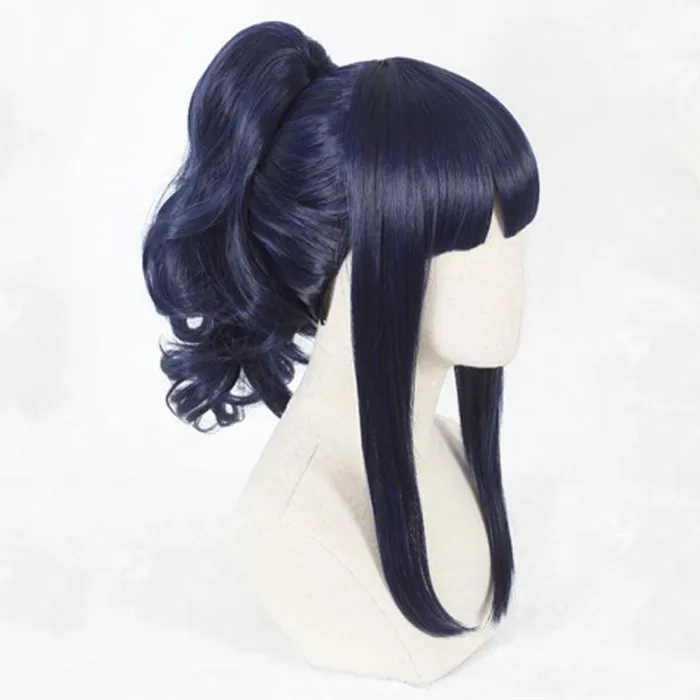 Hinata Hyuga Wedding Dress From Naruto Halloween Blue Cosplay Wig