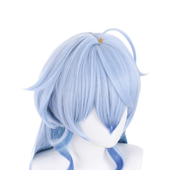 Genshin Impact Ganyu Heat Resistant Synthetic Hair Carnival Halloween Party Props Cosplay Wig