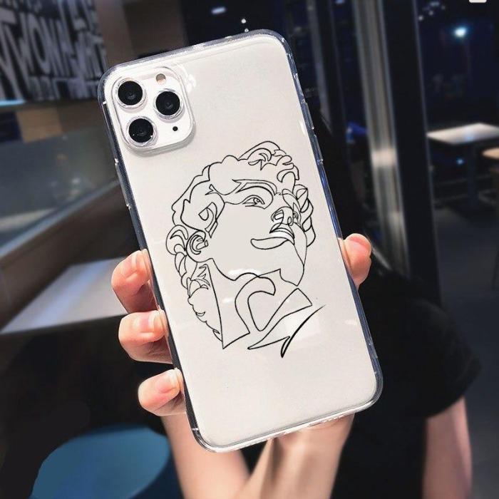 Scribbled Line Art Phone Case For Iphone