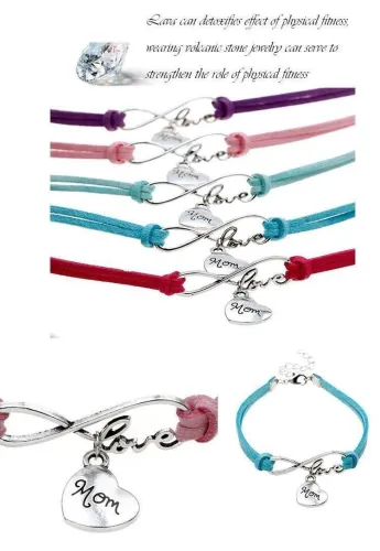 Mom Leather Wristband
