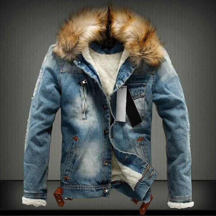 Retro Style Denim Jackets For Teenage Couples