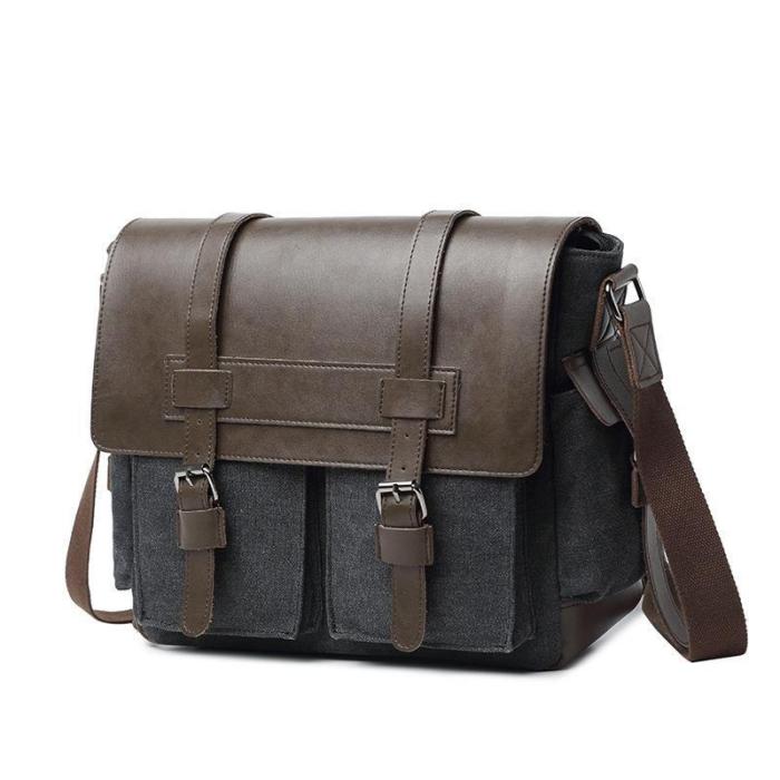 Retro Satchel Shoulder Bag Business Briefcase