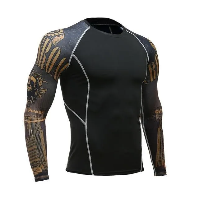 Breathable Long Sleeve Sports Rashgard Gym Cycling Clothing