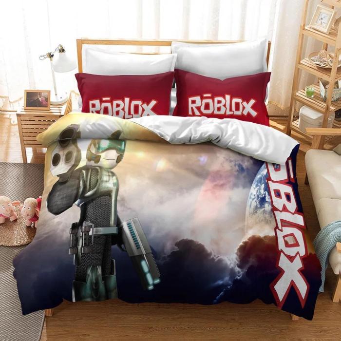Game Roblox Dynablocks Cosplay Bedding Set Duvet Cover Pillowcases Halloween Home Decor