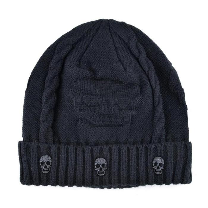 Cool Skull Pattern Knitted Beanie Hats