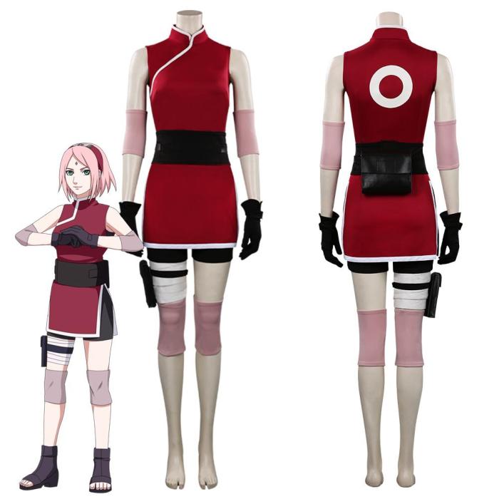 Naruto Haruno Sakura Outfits Halloween Carnival Suit Cosplay Costume