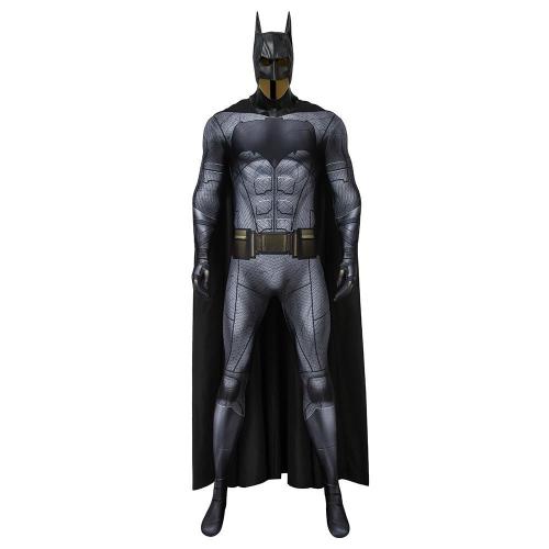 Batman Bruce Wayne Justice League Jumpsuit Cosplay Costume -