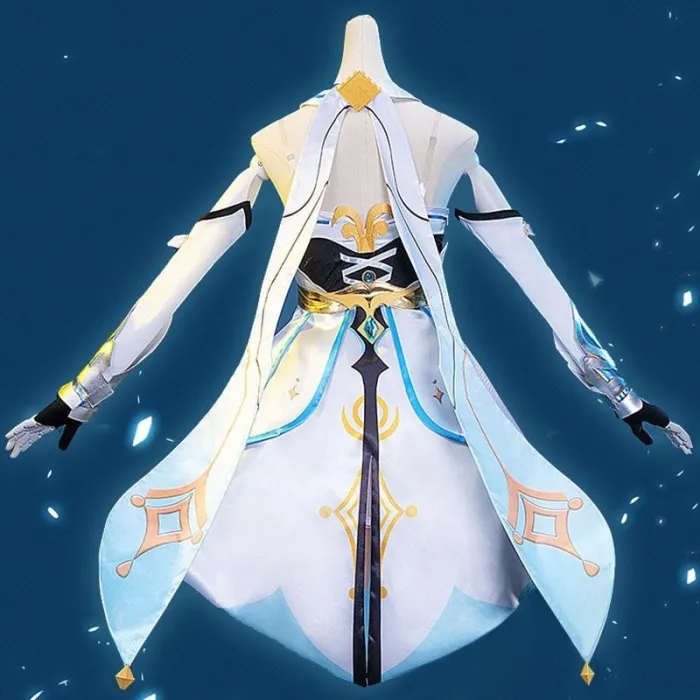 Genshin Impact Player Female Traveler Cosplay Costume