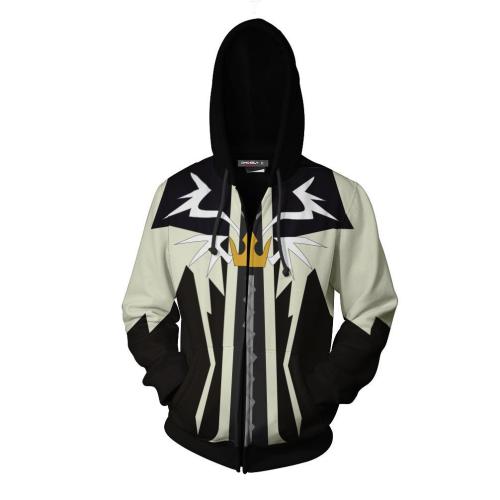 Kingdom Hearts Game Halloween Pumpkin Cosplay Unisex 3D Printed Hoodie Sweatshirt Jacket With Zipper